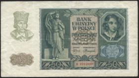 R.576: Generalgouv. Polen 50 Zloty 1940 (3) 
