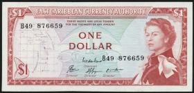 Ost Karibik / East Caribbean P.13e 1 Dollar (1965) (1) 