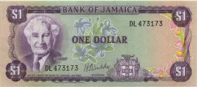 Jamaika / Jamaica P.59b 1 Dollar 1976 (1) 
