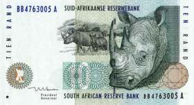 Südafrika / South Africa P.123b 10 Rand (1999) (1) 