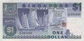 Singapur / Singapore P.18a 1 Dollar (1987) (1) 
