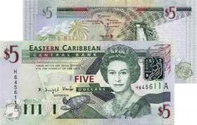 Ost Karibik / East Caribbean P.42a 5 Dollars (2003) (1) 