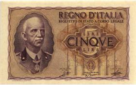 Italien / Italy P.028 5 Lire 1940 (1) 