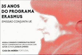 Portugal 2 Euro 2022 Gemeinschaftsausgabe "35 Jahre Erasmus-Programm" PP-Folder 
