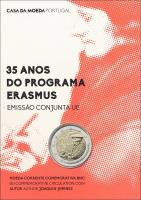 Portugal 2 Euro 2022 Gemeinschaftsausgabe "35 Jahre Erasmus-Programm" stgl-Folder 