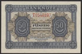 R.339d: 50 Pfennig 1948  7-stellig Serie T (1) 