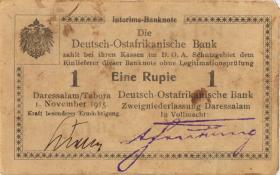 R.916q: Deutsch-Ostafrika 1 Rupie 1915 A2 (3) 