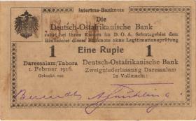 R.928n: Deutsch-Ostafrika 1 Rupie 1916 T2 (1-) 