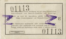 R.932c: Deutsch-Ostafrika 1 Rupie 1915 mit Überstempelung (2) 