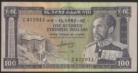 Äthiopien / Ethiopia P.29 100 Dollars (1966) (3) 