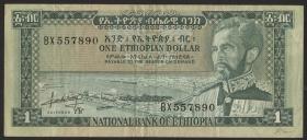 Äthiopien / Ethiopia P.25 1 Dollar (1966) (3) 