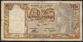 Algerien / Algeria P.119a 10 Neue Francs 1960 (4) 
