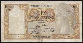 Algerien / Algeria P.119a 10 Neue Francs 1961 (4) 