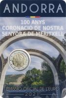 Andorra 2 Euro 2021 100 Jahre Krönung Lady von Meritxell im Blister 