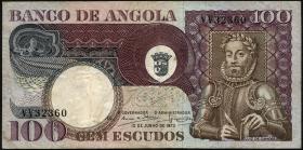 Angola P.106 100 Escudos 1973 (2) 