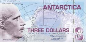 Antarctica 3 Dollars 2007 Polymer (1) 