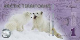 Arctic Territories 1 Dollar 2012 Polymer (1) 