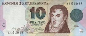 Argentinien / Argentina P.342a 10 Pesos (1992) (1) 