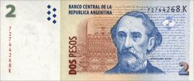 Argentinien / Argentina P.352 2 Pesos (1997-2002) (1) 