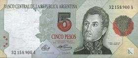 Argentinien / Argentina P.341a 5 Pesos (1992-1997) (1) 
