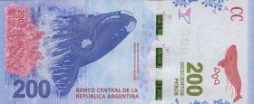 Argentinien / Argentina P.364a 200 Pesos (2016) Serie A (1) 