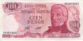 Argentinien / Argentina P.302a 100 Pesos (1976-78) (1) 