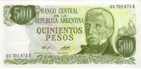 Argentinien / Argentina P.303a 500 Pesos (1977-82) (1) 