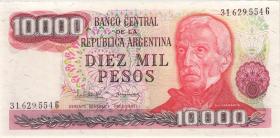 Argentinien / Argentina P.306b 10000 Pesos (1976-83) (1) 