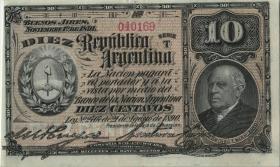 Argentinien / Argentina P.210 10 Centavos 1891 (1-) 