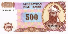 Aserbaidschan / Azerbaijan P.19b 500 Manat (1993) (1) 