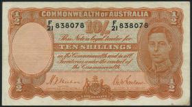 Australien / Australia P.25a 10 Shillings (1939) (3+) 