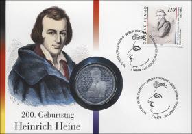 B-1087 • Heinrich Heine, 200. Geburtstag 