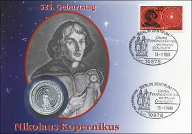 B-1115 • Nikolaus Kopernikus, 525.Geburtstag 