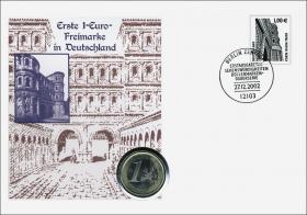 B-1480 • Erste 1-Euro-Freimarke in Deutschland 