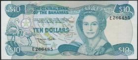 Bahamas P.46b 10 Dollars 1974 (1984) (2) 