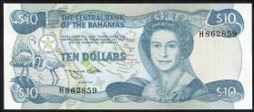 Bahamas P.46b 10 Dollars 1974 (1984) (1) 