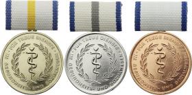 B.0250-252 Treue-Dienst-Medaillen Gesundheitswesen 