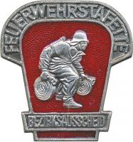 B.0466 Bezirksausscheid Feuerwehrstaffette Silber 