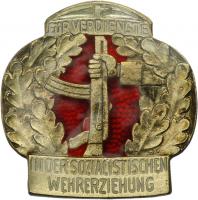 B.0831 Ehrennadel Sozialistische Wehrerziehung Gold 