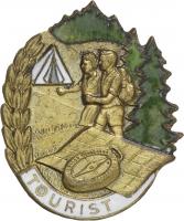 B.0964a Touristenabzeichen 1956-57 Gold 