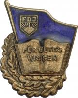 B.2366b FDJ Abzeichen für gutes Wissen - Bronze 