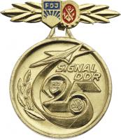 B.2525 FDJ Medaille "Signal DDR 25" 