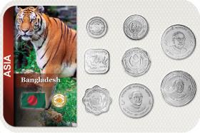 Kursmünzensatz Bangladesch 