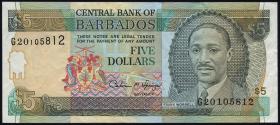 Barbados P.47 5 Dollars (1996) (3) 