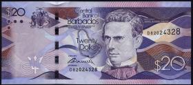 Barbados P.76a 20 Dollars 2013 (1) 