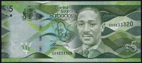 Barbados P.74 5 Dollars 2013 (1) 