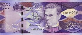 Barbados P.76b 20 Dollars 2017 (1) 