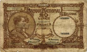 Belgien / Belgium P.098b 20 Francs 1928 (4) 