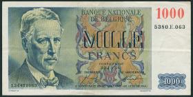 Belgien / Belgium P.131 1000 Francs 1954 (3+) 