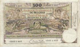 Belgien / Belgium P.078 100 Francs 13.3.1920 (3+) 